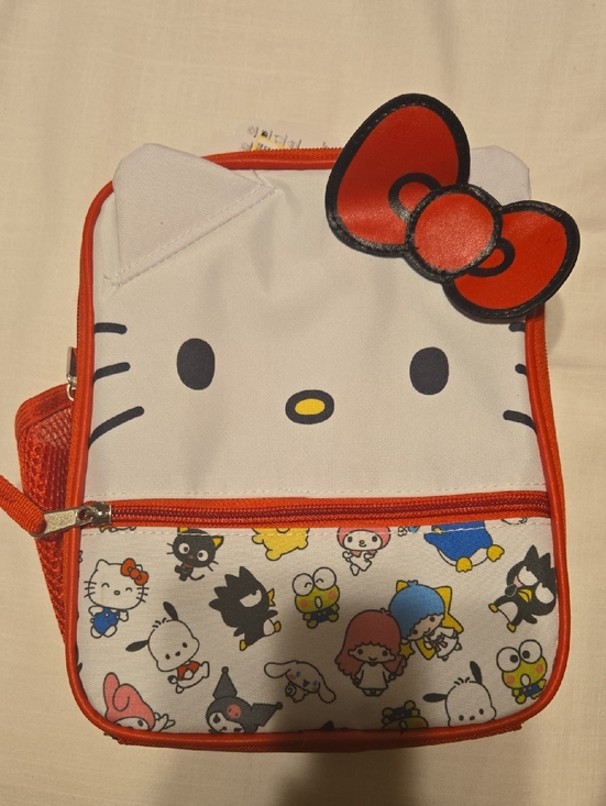 Hello Kitty Other - Hello Kitty White and Red Kids Character Lunch Bag